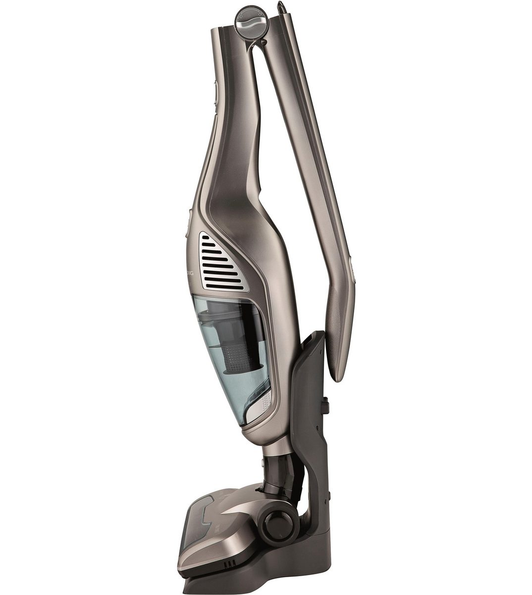 Grundig Akku-Stielstaubsauger VCH 9832, 2- in 1 Akkusauger, herausnehmbares Handteil, beutellos, 75 min Akkulaufzeit, platzsparende Aufbewahrung, 4-stufige Akkuanzeige – Bild 4