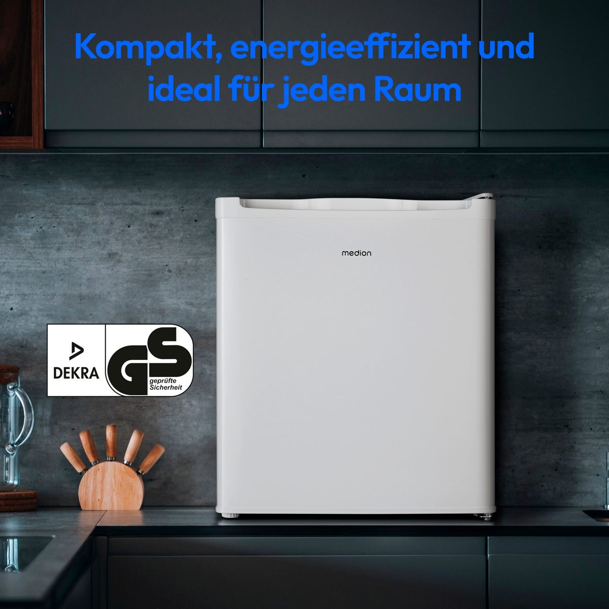 Medion® Gefrierschrank MD37675, 51 cm hoch, 44 cm breit, 33 L Nutzinhalt, höhenverstellbare Füße, Griffmulde,4 – Bild 3