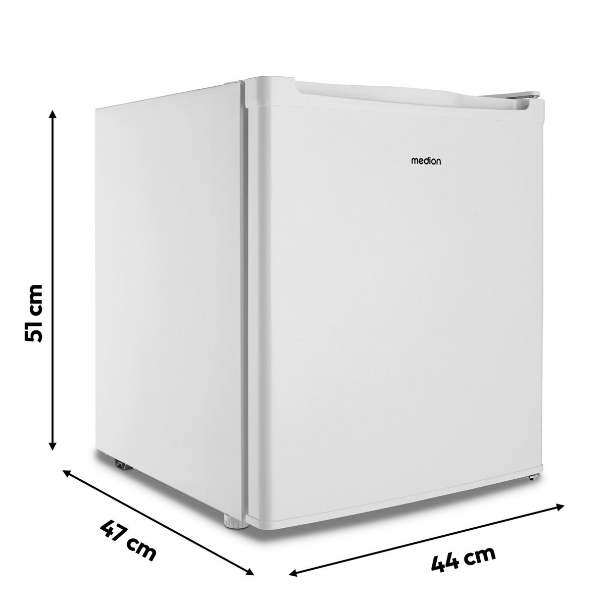 Medion® Gefrierschrank MD37675, 51 cm hoch, 44 cm breit, 33 L Nutzinhalt, höhenverstellbare Füße, Griffmulde,4 – Bild 5