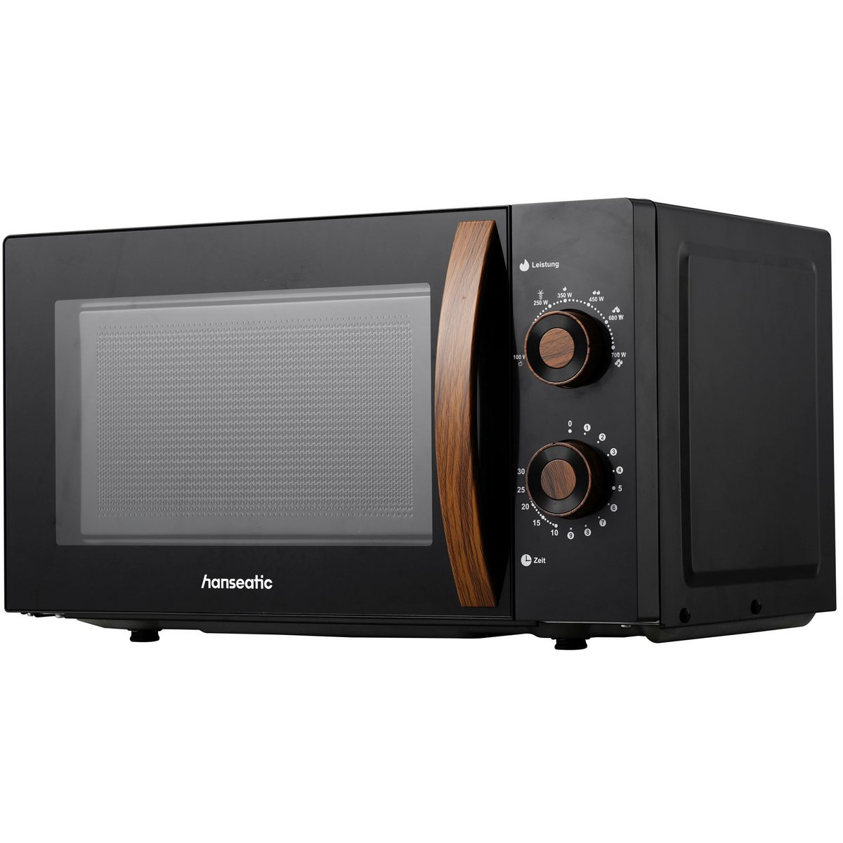 Hanseatic Mikrowelle SMH207WSH-P, schwarz, Mikrowelle, 20 l, inkl. 3 Jahre Herstellergarantie
