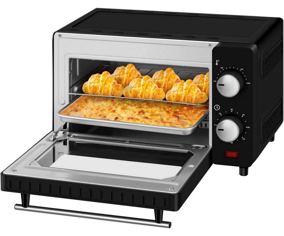 Woltu Minibackofen, 10 Liter, 650 Watt mit Timer für Pizza, Toast, Truthahn – Bild 4